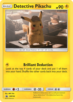 Detective Pikachu SM194 — SM Black Star Promos