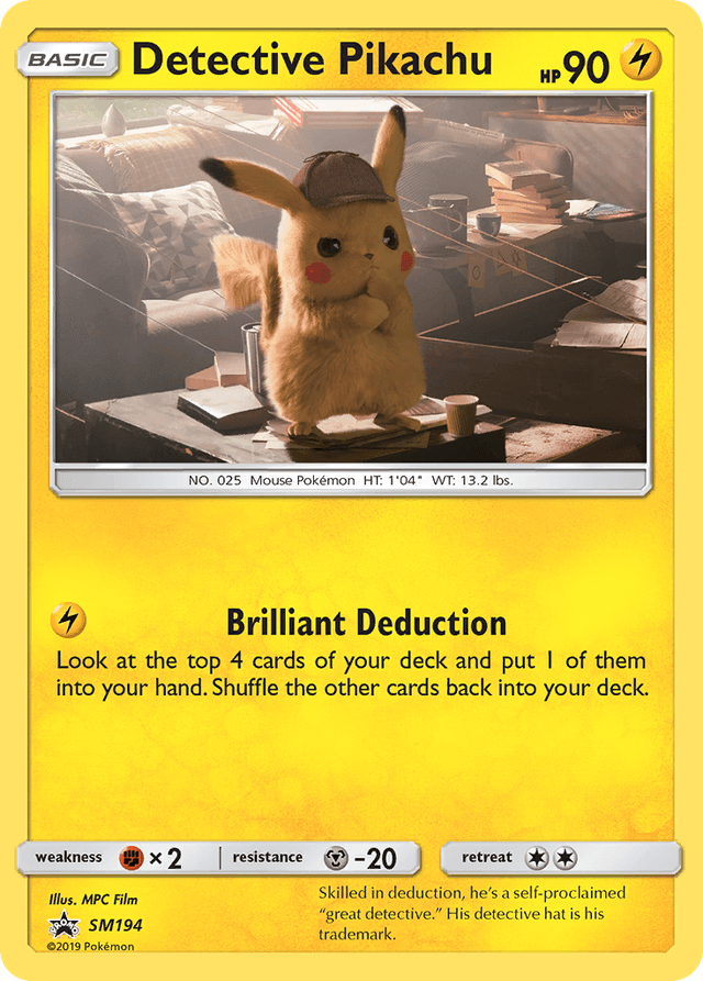 Carta Detective Pikachu SM194/248 do set SM Black Star Promos — Pokémon TCG | Bynx