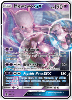 Mewtwo-GX SM196 — SM Black Star Promos