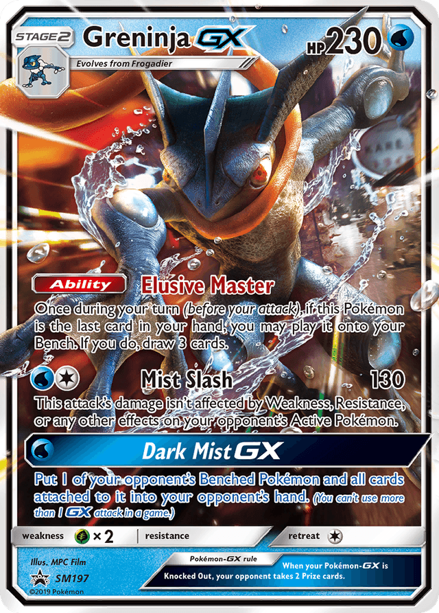 Carta Greninja-GX SM197/248 do set SM Black Star Promos — Pokémon TCG | Bynx