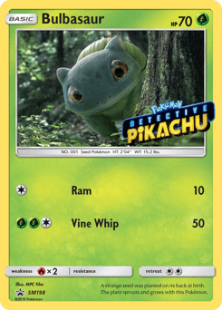 Bulbasaur SM198 — SM Black Star Promos