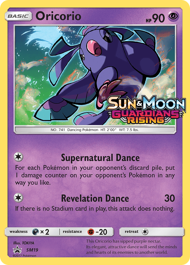 Carta Oricorio SM19/248 do set SM Black Star Promos — Pokémon TCG | Bynx