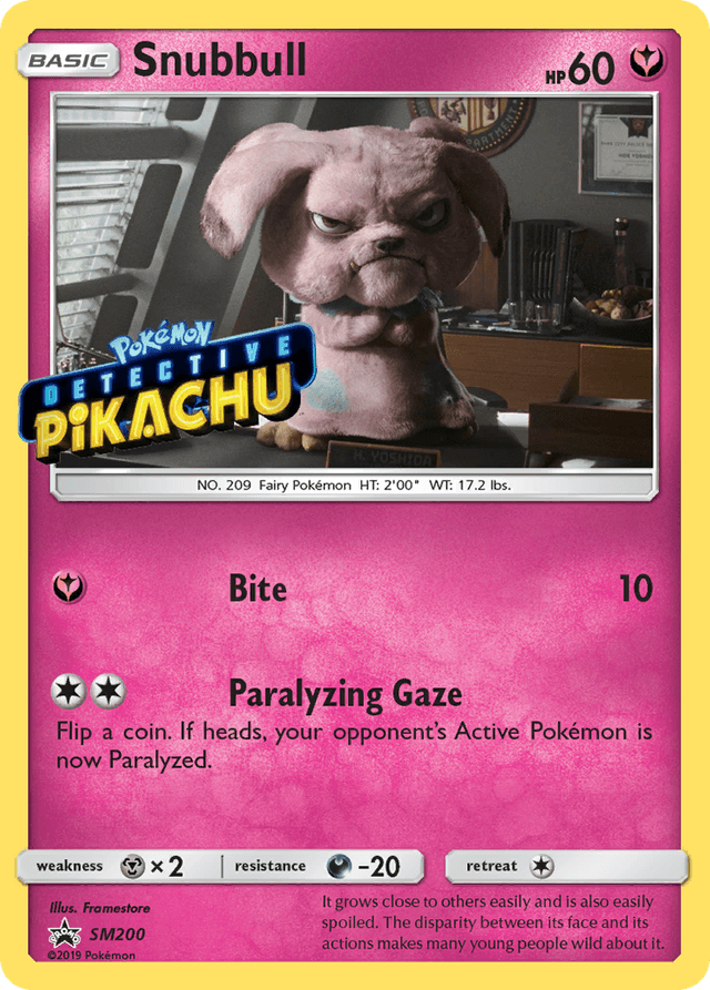 Carta Snubbull SM200/248 do set SM Black Star Promos — Pokémon TCG | Bynx
