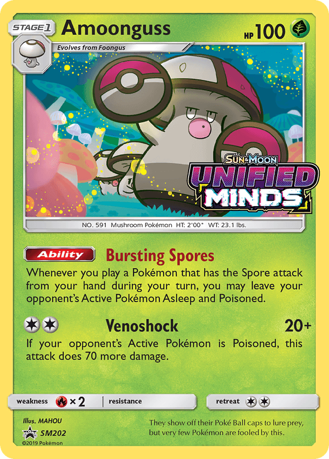Carta Amoonguss SM202/248 do set SM Black Star Promos — Pokémon TCG | Bynx