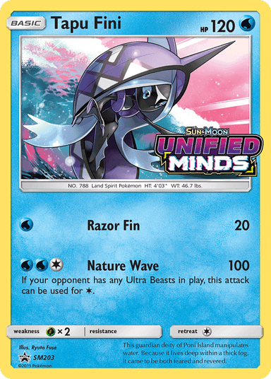 Carta Tapu Fini SM203/248 do set SM Black Star Promos — Pokémon TCG | Bynx