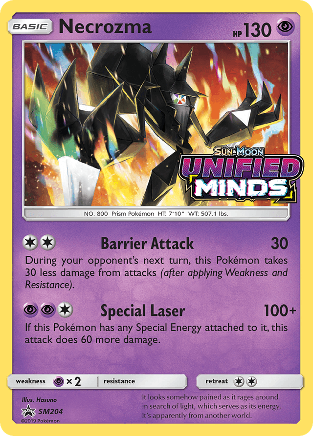 Carta Necrozma SM204/248 do set SM Black Star Promos — Pokémon TCG | Bynx