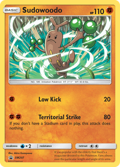Sudowoodo SM207 — SM Black Star Promos