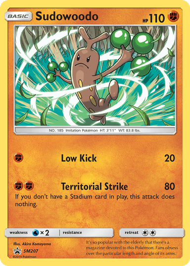 Carta Sudowoodo SM207/248 do set SM Black Star Promos — Pokémon TCG | Bynx