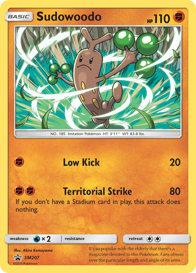Carta Sudowoodo SM207/248 do set SM Black Star Promos — Pokémon TCG | Bynx