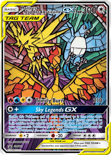 Carta Moltres & Zapdos & Articuno-GX SM210/248 do set SM Black Star Promos — Pokémon TCG | Bynx