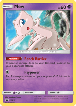 Mew SM215 — SM Black Star Promos