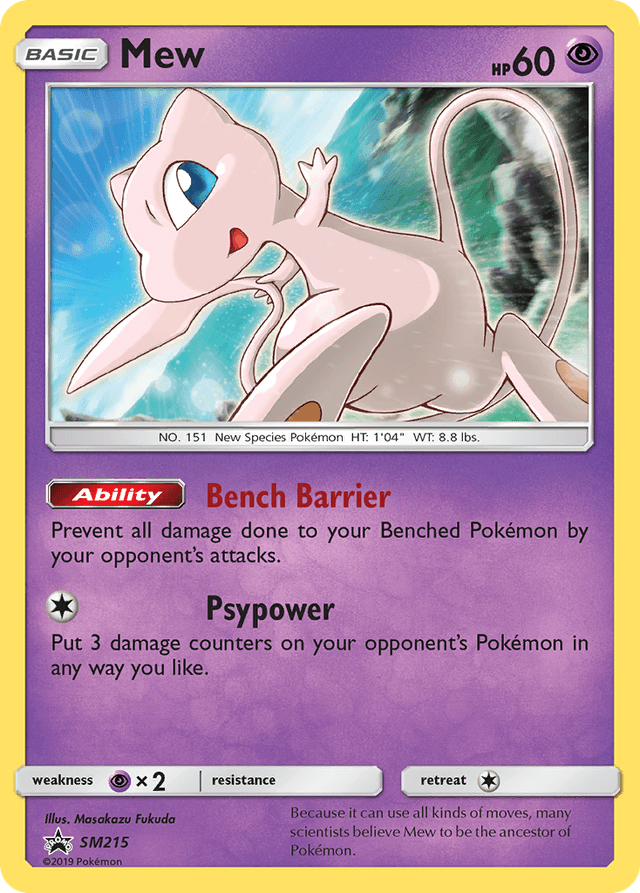 Carta Mew SM215/248 do set SM Black Star Promos — Pokémon TCG | Bynx