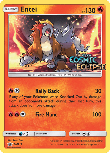 Carta Entei SM219/248 do set SM Black Star Promos — Pokémon TCG | Bynx