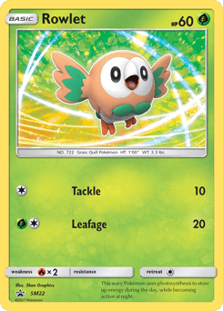 Rowlet SM22 — SM Black Star Promos