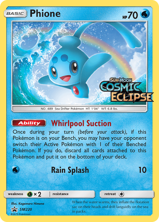 Carta Phione SM220/248 do set SM Black Star Promos — Pokémon TCG | Bynx