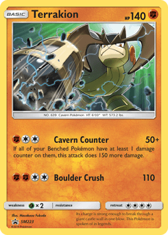 Terrakion SM223 — SM Black Star Promos