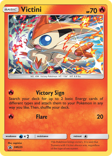 Carta Victini SM225/248 do set SM Black Star Promos — Pokémon TCG | Bynx