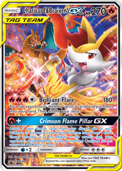 Charizard & Braixen-GX SM230 — SM Black Star Promos