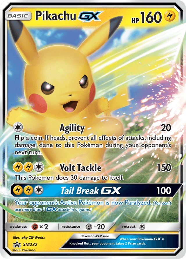 Carta Pikachu-GX SM232/248 do set SM Black Star Promos — Pokémon TCG | Bynx