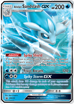 Alolan Sandslash-GX SM236 — SM Black Star Promos