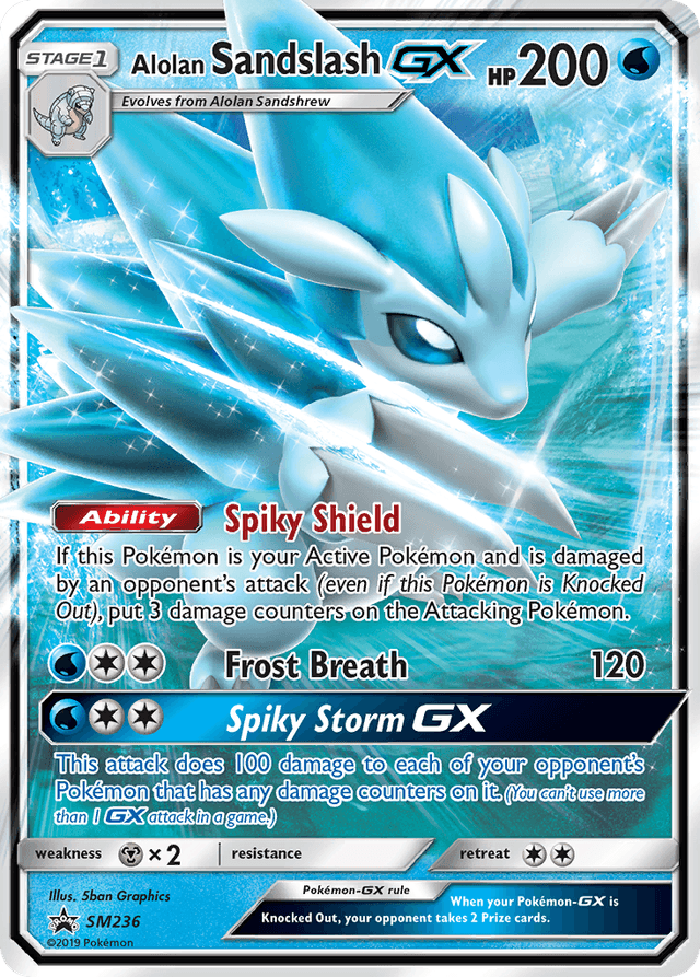 Carta Alolan Sandslash-GX SM236/248 do set SM Black Star Promos — Pokémon TCG | Bynx