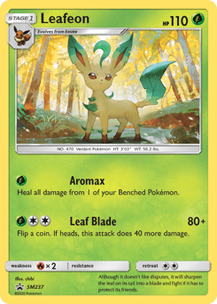 Leafeon SM237 — SM Black Star Promos