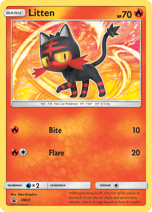 Carta Litten SM23/248 do set SM Black Star Promos — Pokémon TCG | Bynx