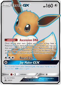 Eevee-GX SM242 — SM Black Star Promos