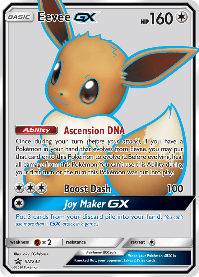 Carta Eevee-GX SM242/248 do set SM Black Star Promos — Pokémon TCG | Bynx