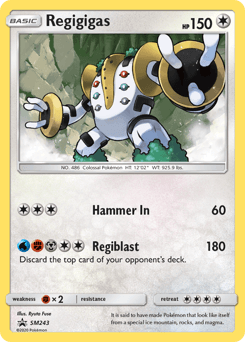 Regigigas SM243 — SM Black Star Promos