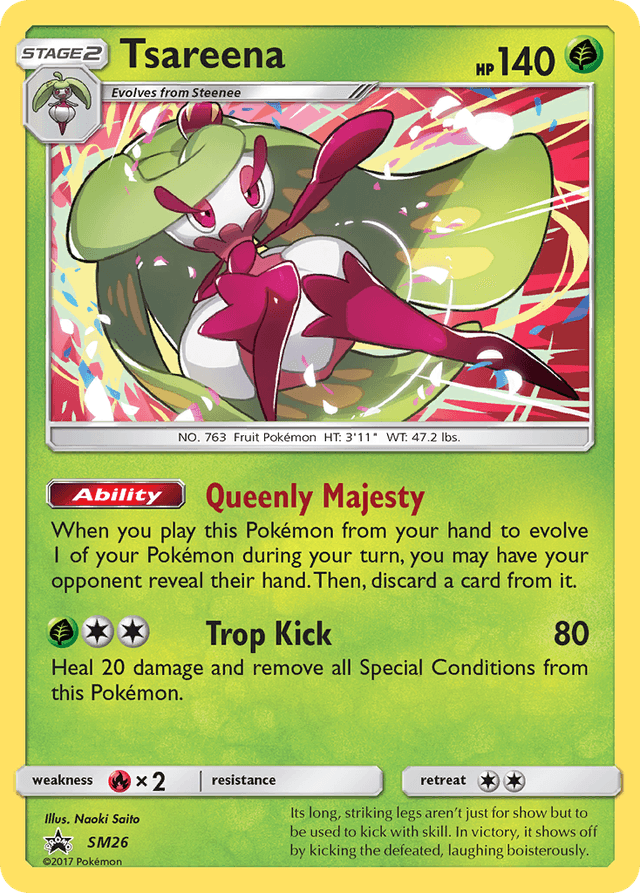 Carta Tsareena SM26/248 do set SM Black Star Promos — Pokémon TCG | Bynx