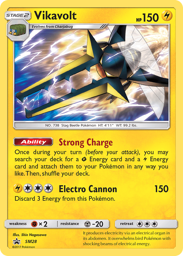 Carta Vikavolt SM28/248 do set SM Black Star Promos — Pokémon TCG | Bynx