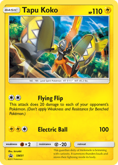 Tapu Koko SM31 — SM Black Star Promos