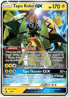 Tapu Koko-GX SM33 — SM Black Star Promos