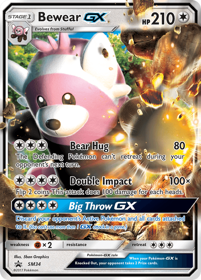 Carta Bewear-GX SM34/248 do set SM Black Star Promos — Pokémon TCG | Bynx
