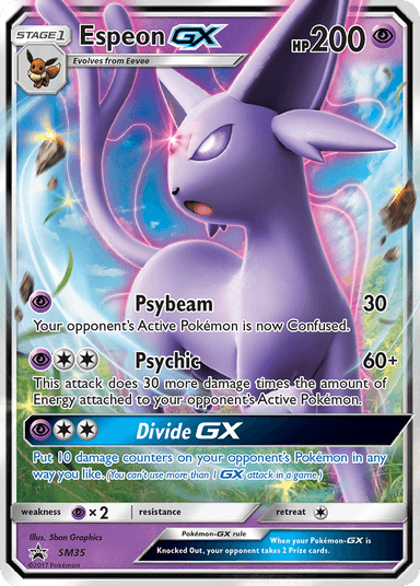 Carta Espeon-GX SM35/248 do set SM Black Star Promos — Pokémon TCG | Bynx