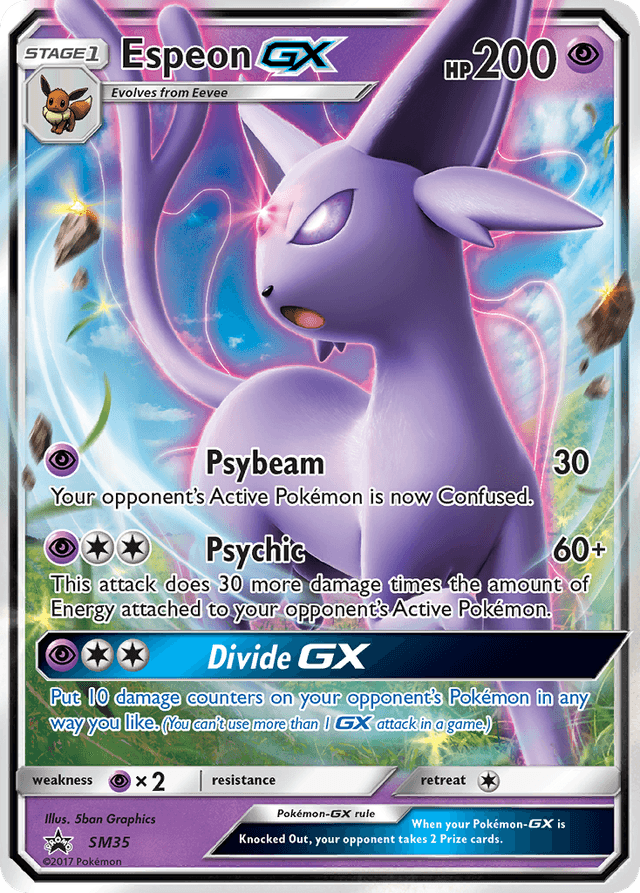 Carta Espeon-GX SM35/248 do set SM Black Star Promos — Pokémon TCG | Bynx
