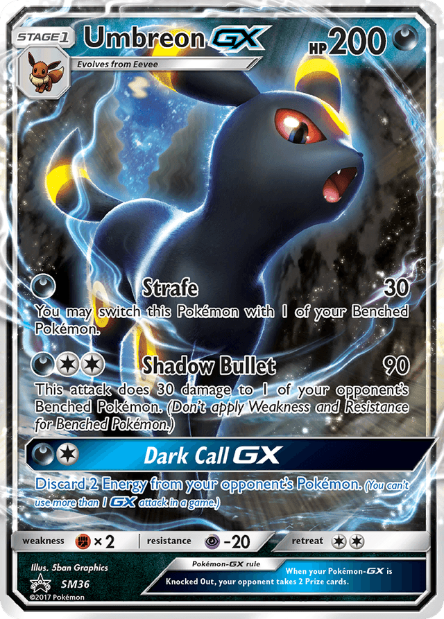 Carta Umbreon-GX SM36/248 do set SM Black Star Promos — Pokémon TCG | Bynx