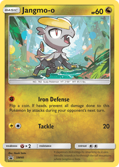 Carta Jangmo-o SM40 do set SM Black Star Promos — Pokémon TCG | Bynx