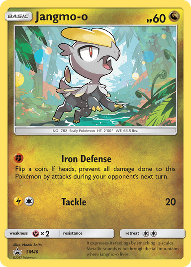 Carta Jangmo-o SM40/248 do set SM Black Star Promos — Pokémon TCG | Bynx