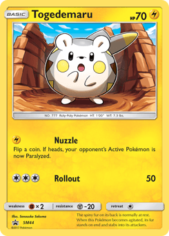 Togedemaru SM44 — SM Black Star Promos