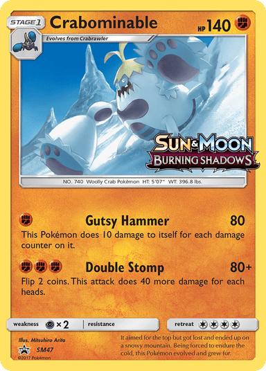 Carta Crabominable SM47/248 do set SM Black Star Promos — Pokémon TCG | Bynx