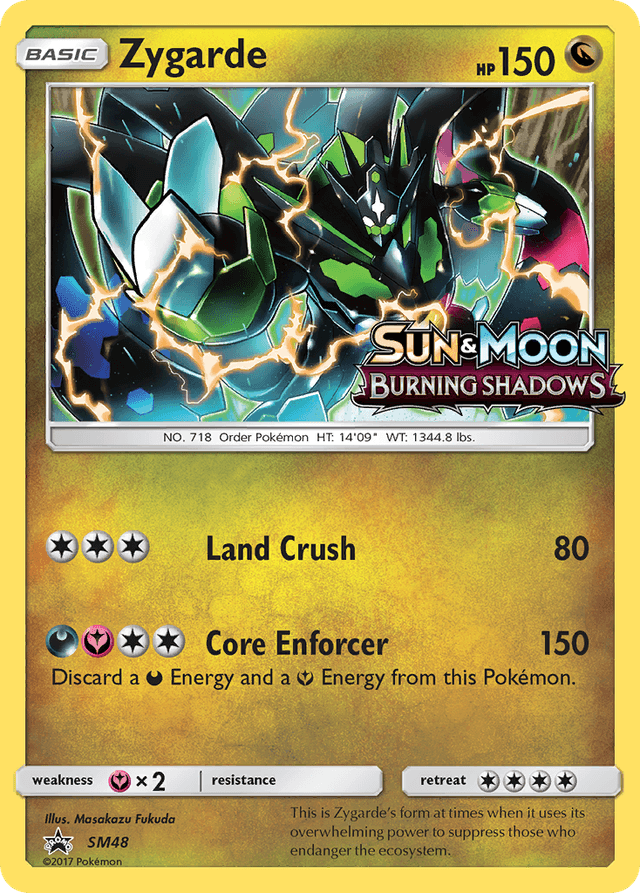 Carta Zygarde SM48/248 do set SM Black Star Promos — Pokémon TCG | Bynx