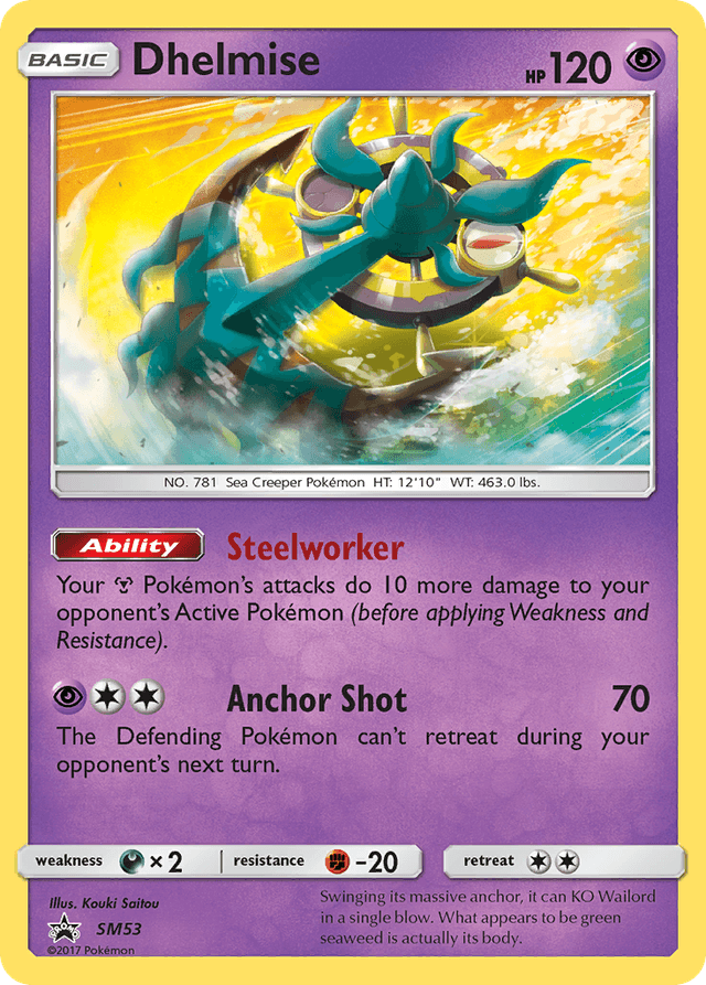 Carta Dhelmise SM53/248 do set SM Black Star Promos — Pokémon TCG | Bynx