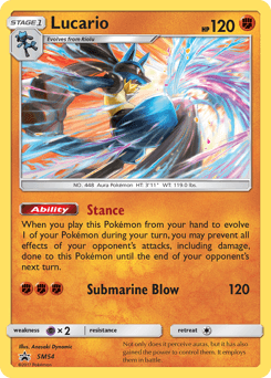 Lucario SM54 — SM Black Star Promos