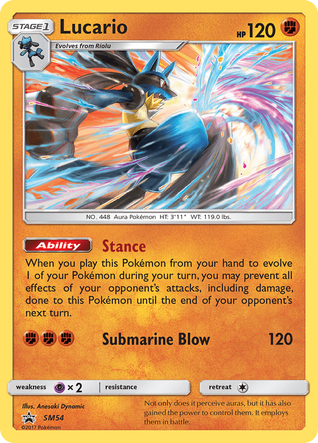 Carta Lucario SM54/248 do set SM Black Star Promos — Pokémon TCG | Bynx