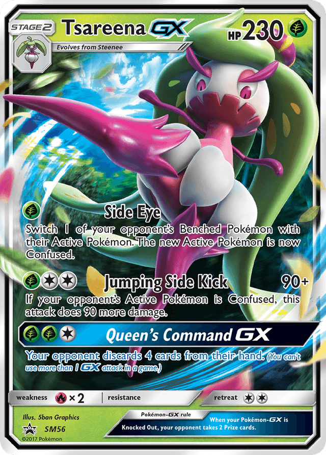 Carta Tsareena-GX SM56/248 do set SM Black Star Promos — Pokémon TCG | Bynx