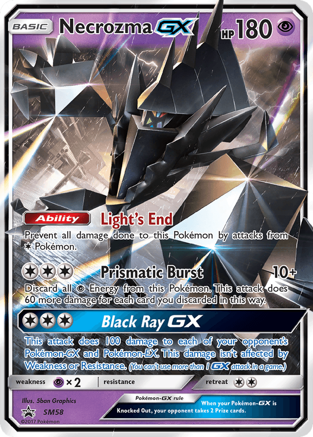 Carta Necrozma-GX SM58/248 do set SM Black Star Promos — Pokémon TCG | Bynx