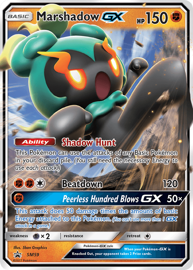 Carta Marshadow-GX SM59/248 do set SM Black Star Promos — Pokémon TCG | Bynx