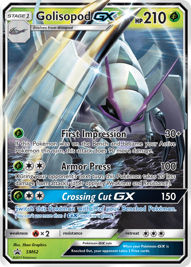 Carta Golisopod-GX SM62/248 do set SM Black Star Promos — Pokémon TCG | Bynx